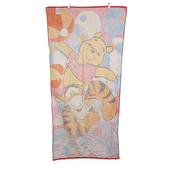 Disney Winnie the Pooh & Tigger Beachball Beach Pool Oversized  Graphic Towl - Picture 7 of 13
